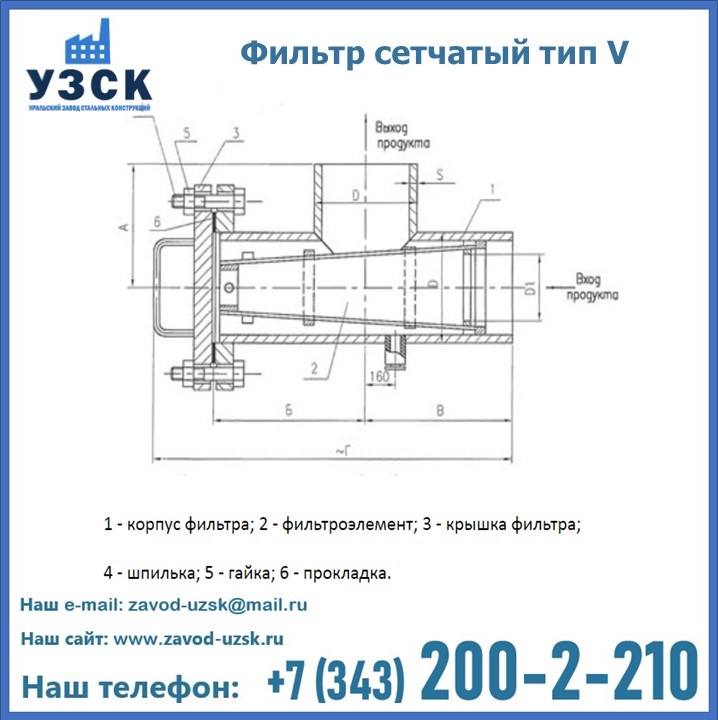 Фильтр сетчатый ФС по Т-ММ-11-2003 в Джалал-абаде